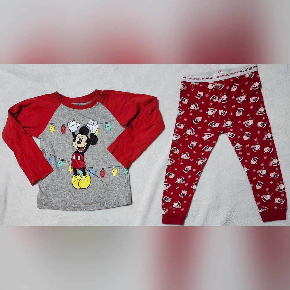 Lot of Boys Sz 3T Christmas Top and Pajama Bottoms From NWOT To Gently Loved